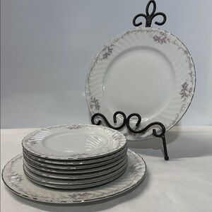 Floral Dinnerware Set - Pink and White Gold Standard China Pattern GST1